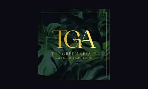 TGA The Green Affair Cafe and Cocktail House logo